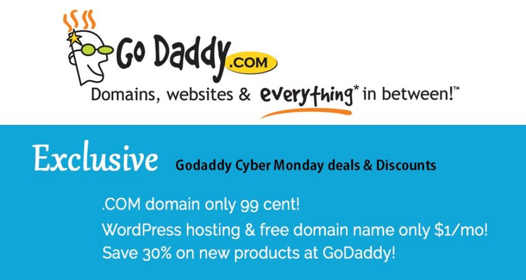 Godaddy Cyber Monday Discounts Offers