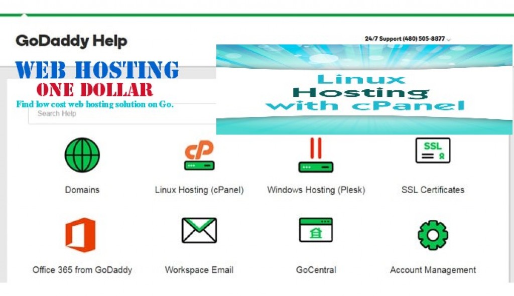 Deluxe Linux hosting with cpanel Godaddy, Starter Plan, Renewal Discount