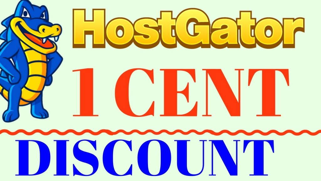 Hostgator 1 cent hosting discount coupon