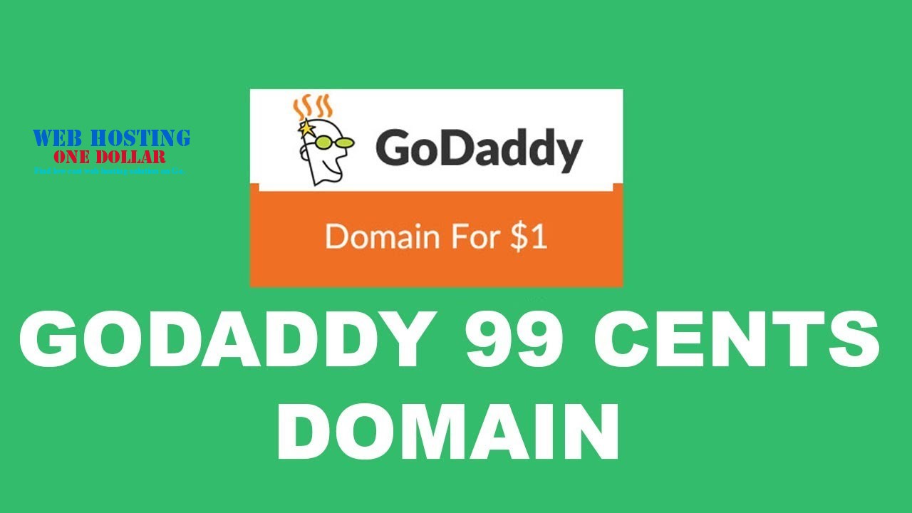 Godaddy 99 Cent Domain Coupon Promo Code 0 99 Domains 2024