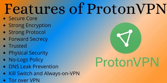 Features of ProtonVPN