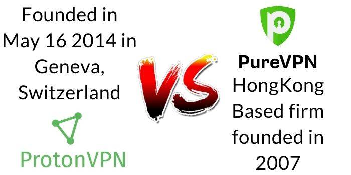 ProtonVPN Vs PureVPN higlights