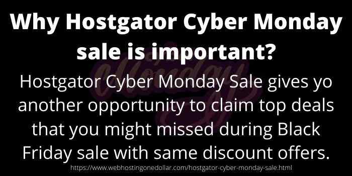Hostgator Cyber Monday Sale