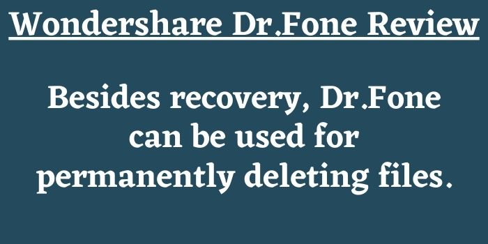 Wondershare Dr Fone Review