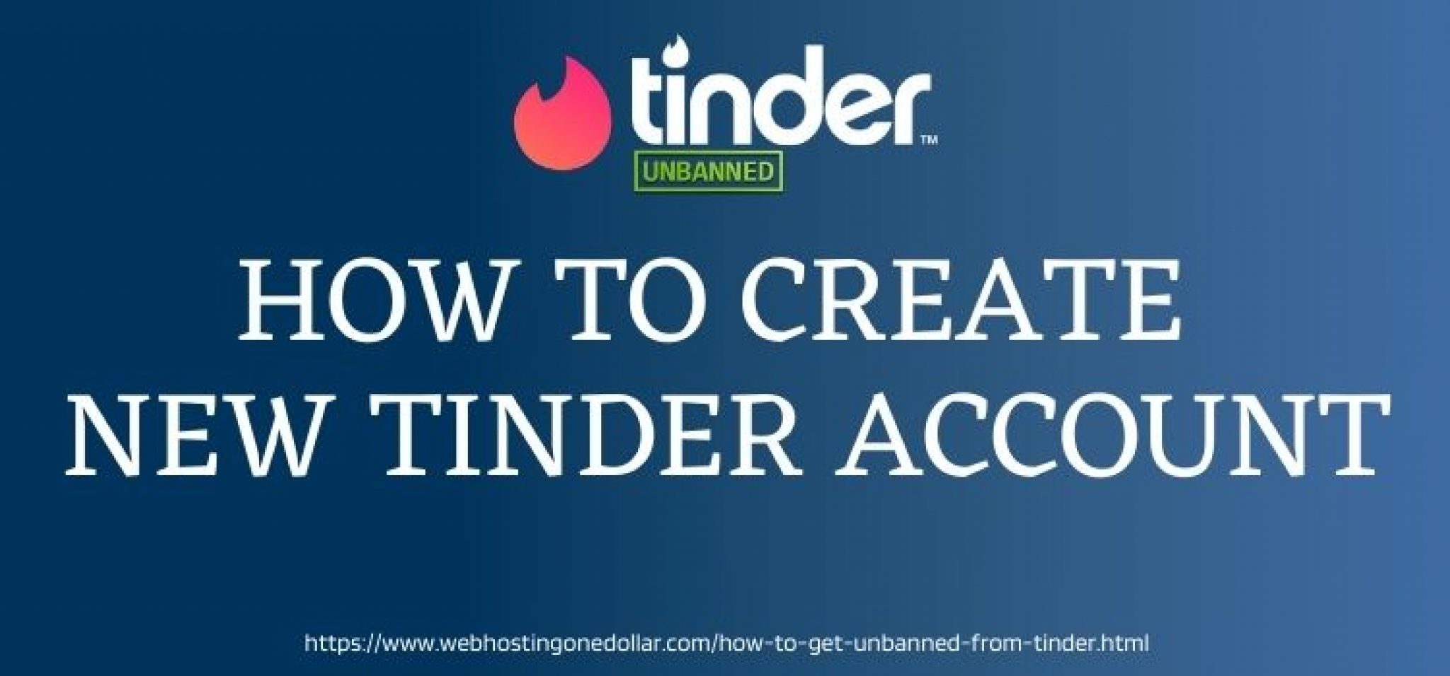 how to create new tinder account