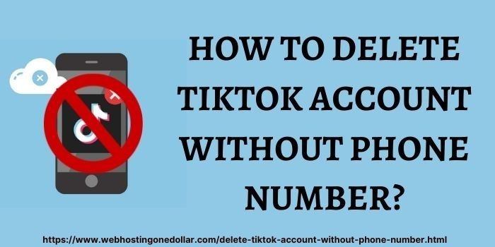 How to delete Tiktok account without phone number