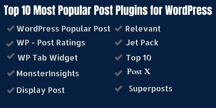 Top 10 Popular Post Plugin for WordPress