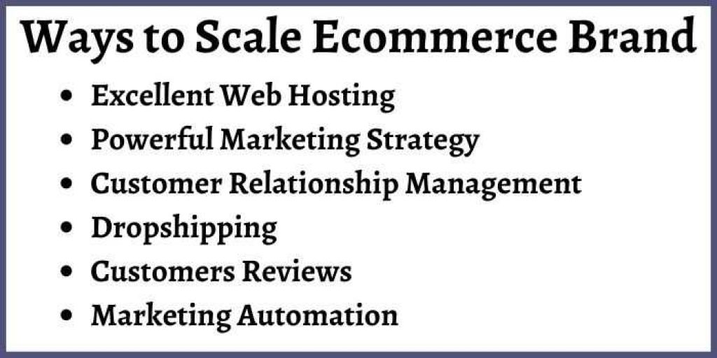 Ways To Scale ECommerce Brand
