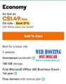 C$1.49 Web Hosting Canada Service with free Domain