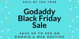 UpTo 90% Off Godaddy Black Friday Sale 2022